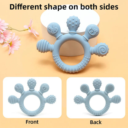 Silicone Baby Teether Ring – Safe for Teething Relief